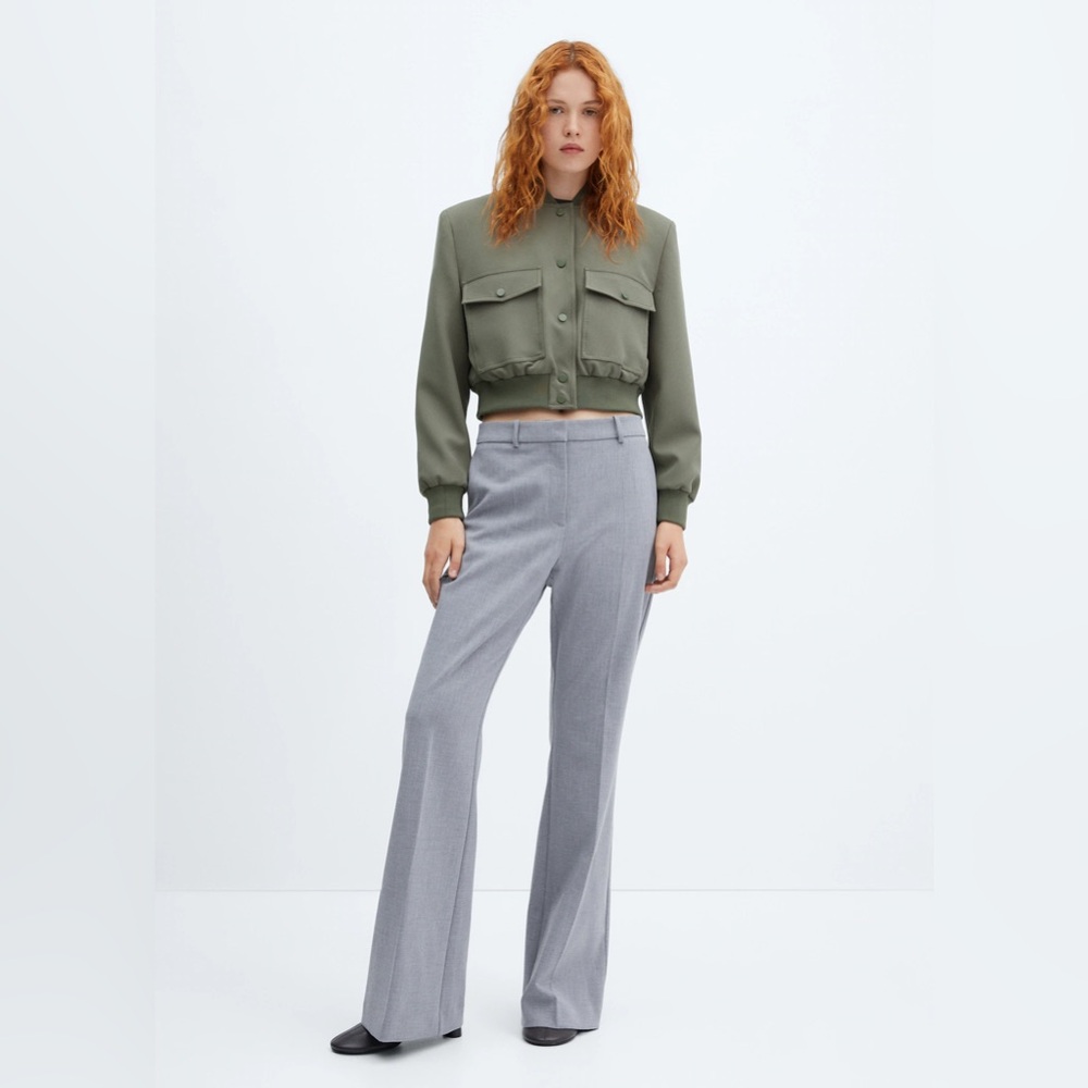 NWT - Mango - Bomber jacket with shoulder pads - Picture 4 of 12